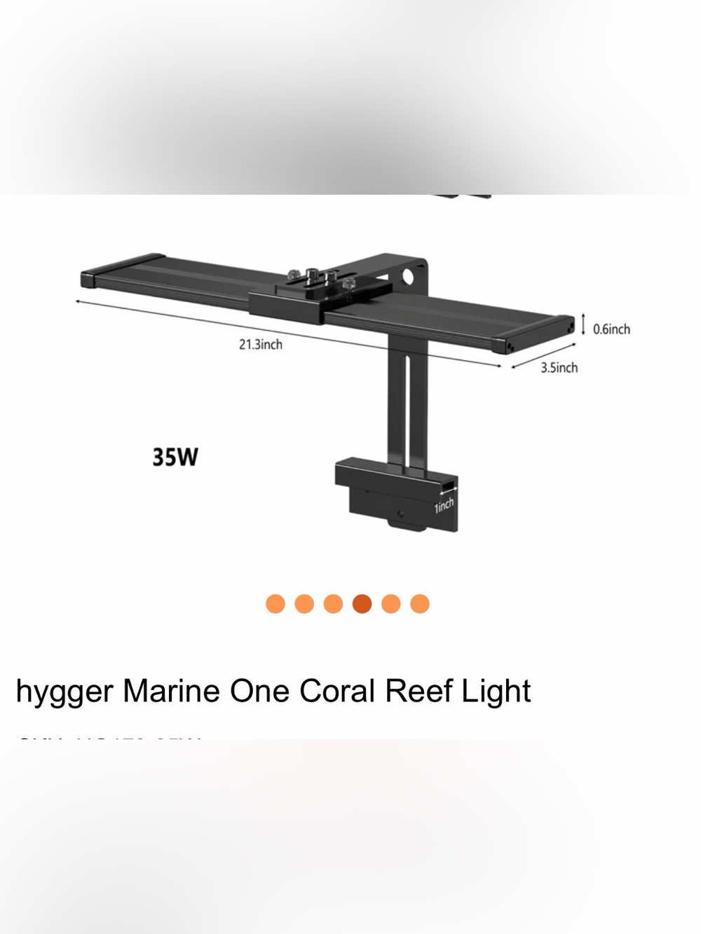 NWT Coral Reef Aquarium LED Light